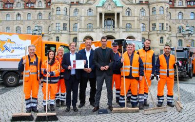 Hohe Zufriedenheit mit der Stadtsauberkeit